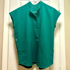 COPY - Figs Rafaela Oversized Scrub Top - Hunter Green